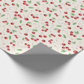 Kerstkersen met een twist cadeaupapier (Hoek)