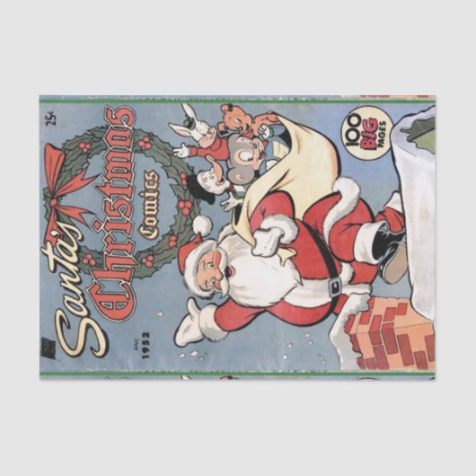 Kerstkerst 1952 tissuepapier (Voorkant)