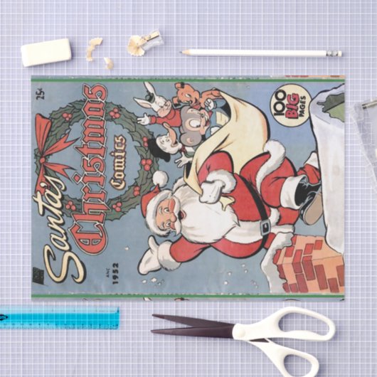 Kerstkerst 1952 tissuepapier (Craft)