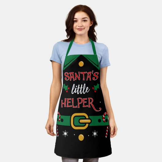 Kerstkerst 2020, de kleine kerstman van de kerstma schort (Gedragen)