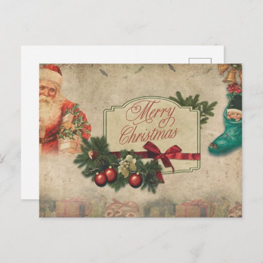  kerstkerst briefkaart (Voorkant / Achterkant)