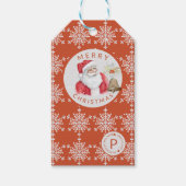  kerstkerst cadeaulabel (Voorkant)