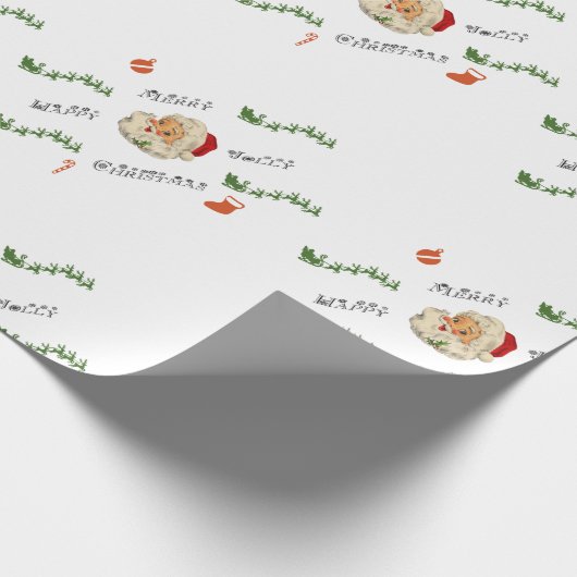  kerstkerst cadeaupapier (Hoek)