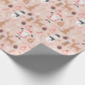 Kerstkerst Cadeaupapier (Hoek)