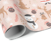 Kerstkerst Cadeaupapier (Rol Hoek)