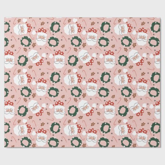 Kerstkerst Cadeaupapier (Vlak)