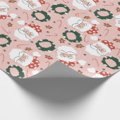 Kerstkerst Cadeaupapier (Hoek)