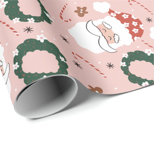 Kerstkerst Cadeaupapier (Rol Hoek)