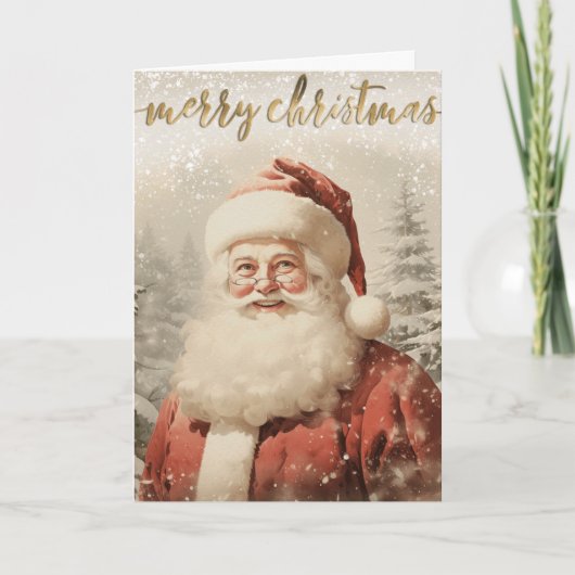  kerstkerst feestdagen kaart (Voorkant)