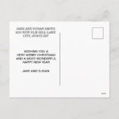 kerstkerst feestdagenkaart (Achterkant)