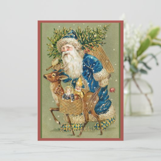  kerstkerst feestdagenkaart (Staand voorkant)