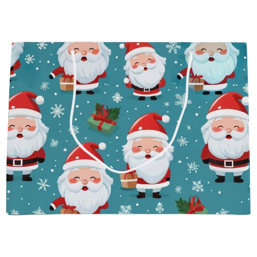 Kerstkerst Groot Cadeauzakje (Voorkant)