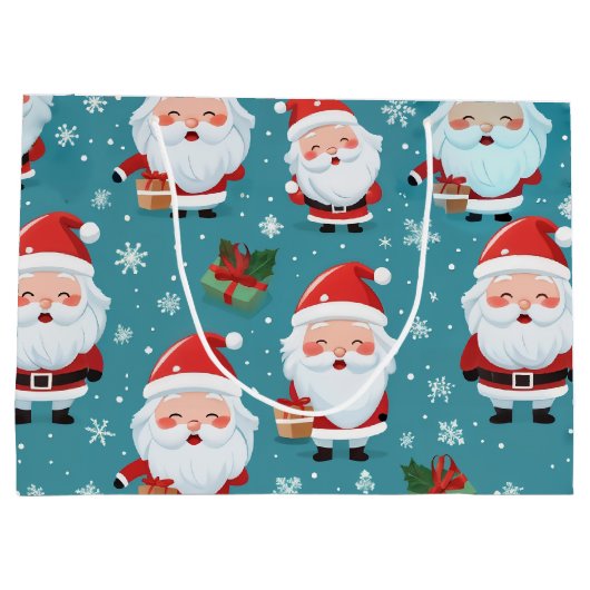 Kerstkerst Groot Cadeauzakje (Achterkant)