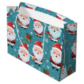 Kerstkerst Groot Cadeauzakje (Achterkant Gekanteld)