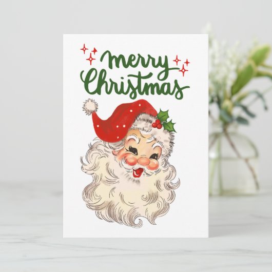  kerstkerst — heilige kerst bedankkaart (Staand voorkant)