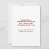  kerstkerst — heilige kerst bedankkaart (Achterkant)