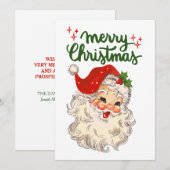  kerstkerst — heilige kerst bedankkaart (Voorkant / Achterkant)