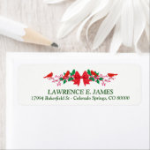 Kerstkerst Holly Etiket (Insitu)