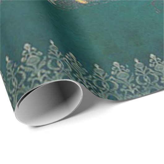  kerstkerst in Angels Cadeaupapier (Rol Hoek)