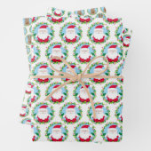 Kerstkerst Inpakpapier Vel (In situ)