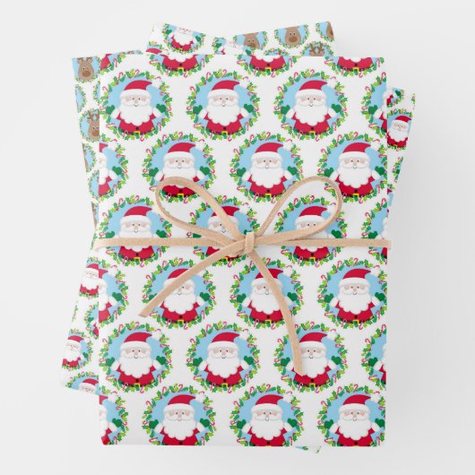 Kerstkerst Inpakpapier Vel (In situ)