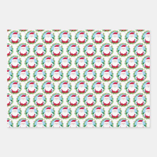 Kerstkerst Inpakpapier Vel (Voorkant)