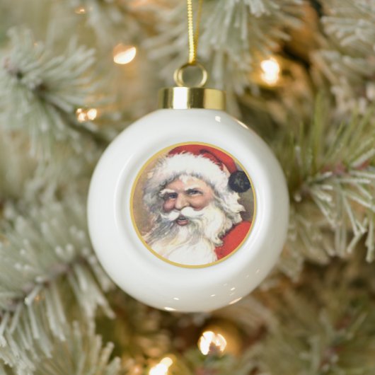  kerstkerst keramische bal ornament (Boom)