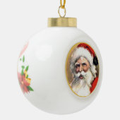 kerstkerst keramische bal ornament (Links)