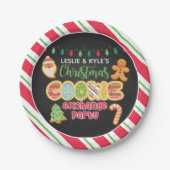 Kerstkerst - kerstkerstak - wit papieren bordje (Voorkant)