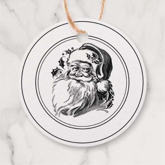 Kerstkerst — kerstkeurmerk bedankjes labels (Achterkant)