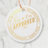 Kerstkerst — kerstkeurmerk bedankjes labels (Voorkant)