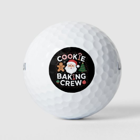 Kerstkerst kerstmis met koekjesbakkerij golfballen (Voorkant)