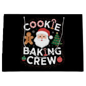 Kerstkerst kerstmis met koekjesbakkerij groot cadeauzakje (Voorkant)