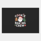 Kerstkerst kerstmis met koekjesbakkerij inpakpapier vel (Voorkant)