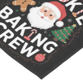 Kerstkerst kerstmis met koekjesbakkerij korte tafelloper (Hoek)