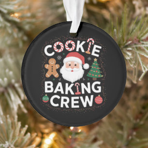 Kerstkerst kerstmis met koekjesbakkerij ornament