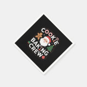 Kerstkerst kerstmis met koekjesbakkerij servet (Hoek)