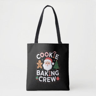 Kerstkerst kerstmis met koekjesbakkerij tote bag
