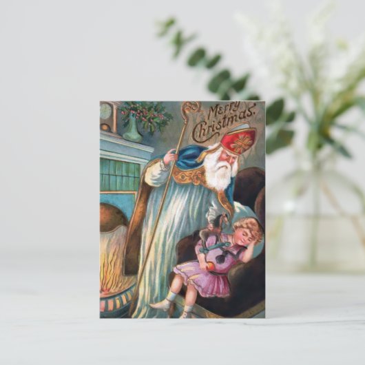  kerstkerst met Angry Briefkaart (Staand voorkant)