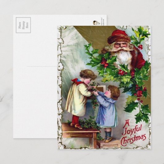 kerstkerst met Angry Briefkaart (Voorkant / Achterkant)