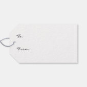  kerstkerst met kat cadeaulabel (Achterkant Horizontaal)