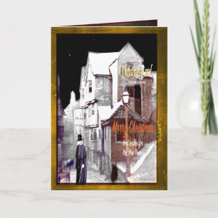 Kerstkerst met kerst feestdagen kaart