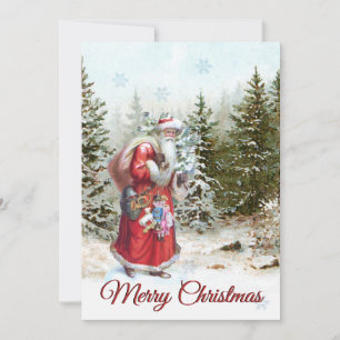  kerstkerst met kerstbomen feestdagenkaart