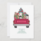 Kerstkerst met kerstmis personaliseren feestdagenkaart (Voorkant)