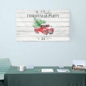  kerstkerst met Red Truck Spandoek (Beurs)