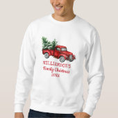  kerstkerst met Red Truck Trui (Voorkant)