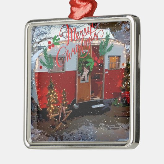  kerstkerst metalen ornament (Links)