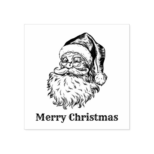 kerstkerst rubberstempel (Afrduk)