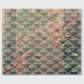 Kerstkerst Rustige kerstkerst Cadeaupapier (Vlak)