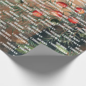 Kerstkerst Rustige kerstkerst Cadeaupapier (Hoek)